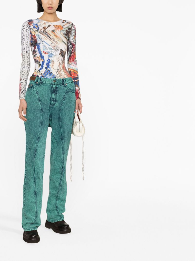Blue Glen Straight-leg Jeans