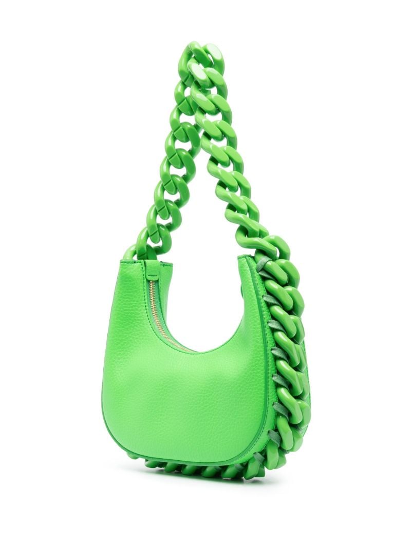 Green Frayme Mini Zipped Shoulder Bag