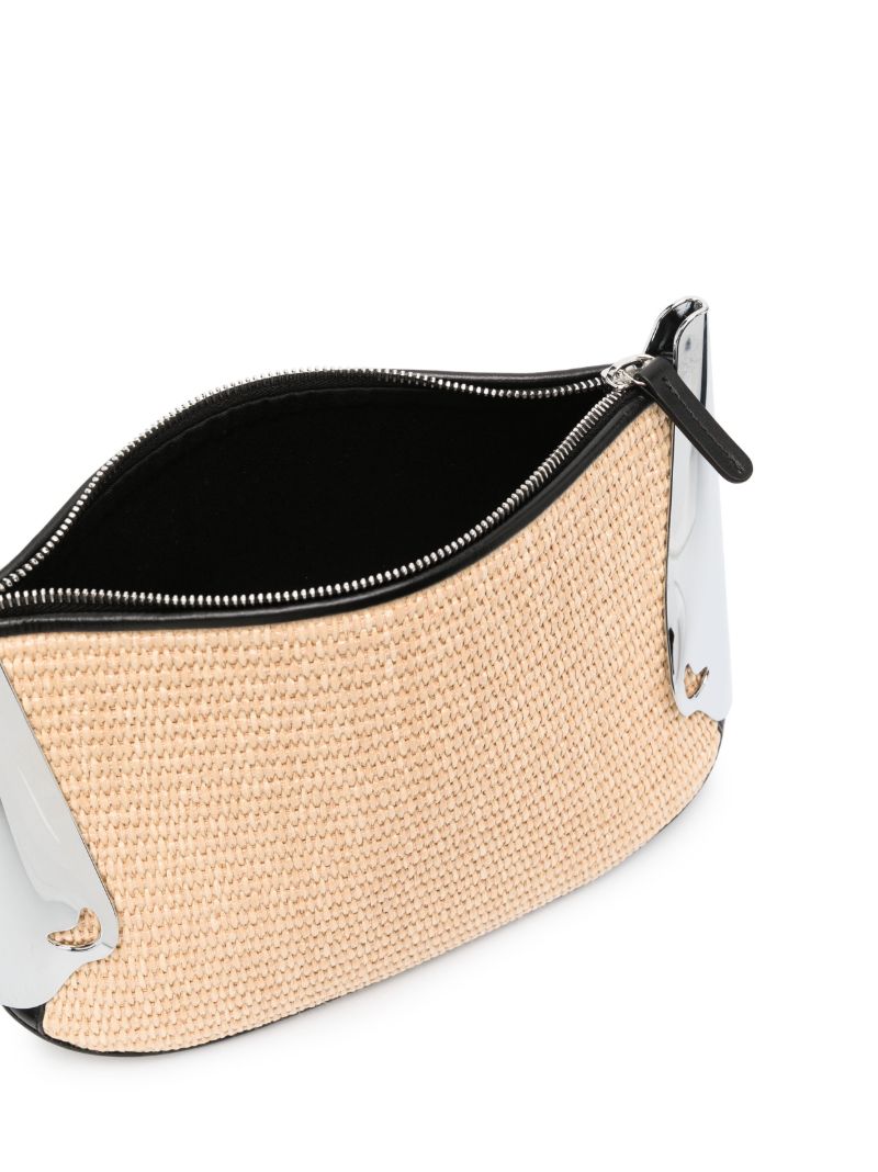 Neutral All Day Raffia Shoulder Bag