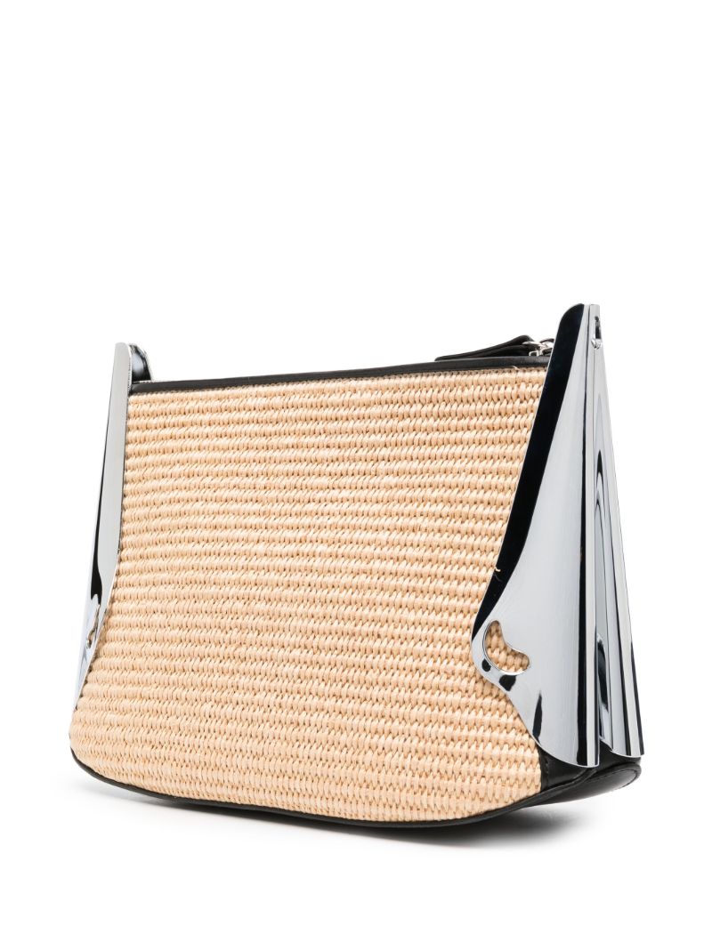 Neutral All Day Raffia Shoulder Bag