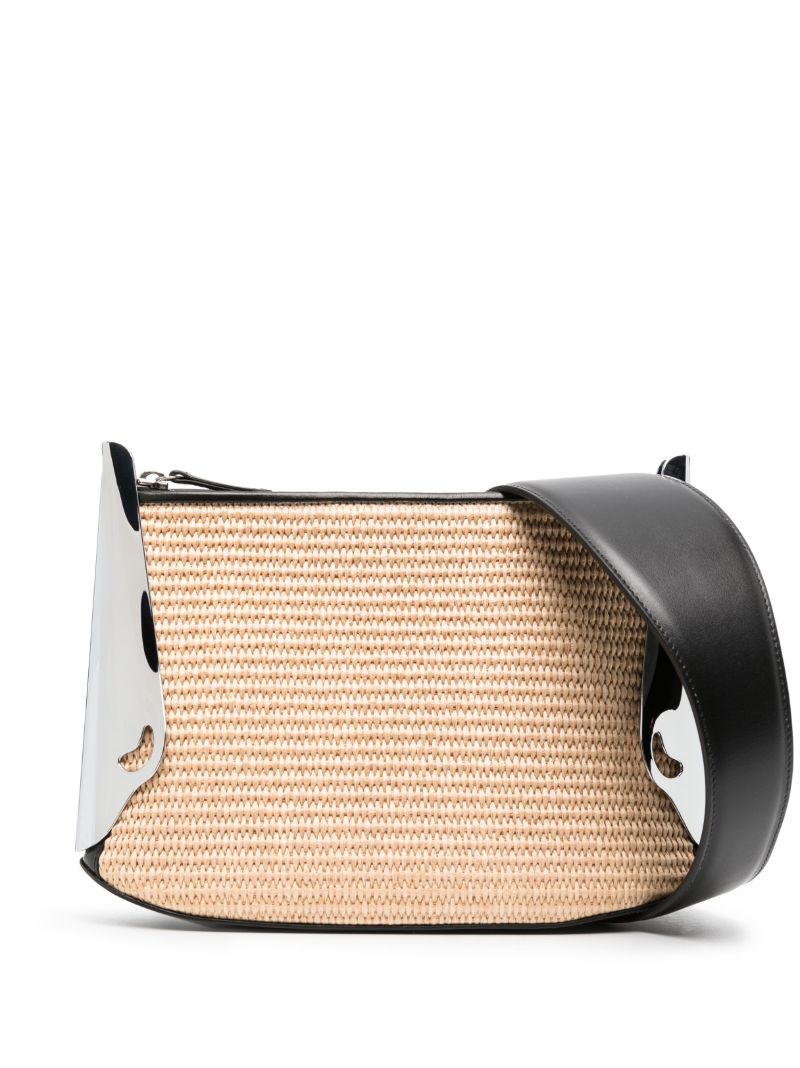 Neutral All Day Raffia Shoulder Bag