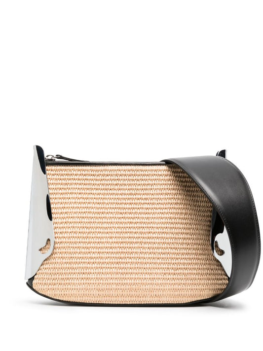 Neutral All Day Raffia Shoulder Bag