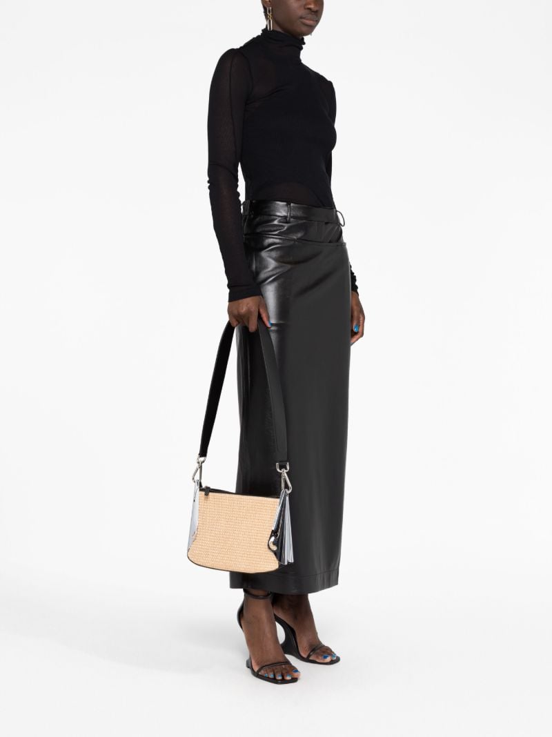 Neutral All Day Raffia Shoulder Bag