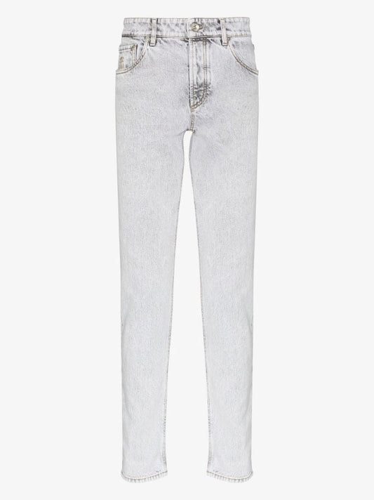 Grey Straight-leg Jeans