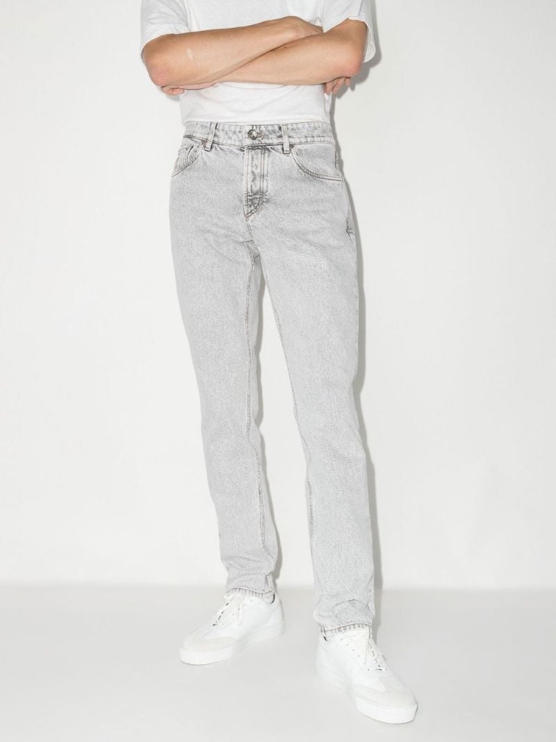Grey Straight-leg Jeans