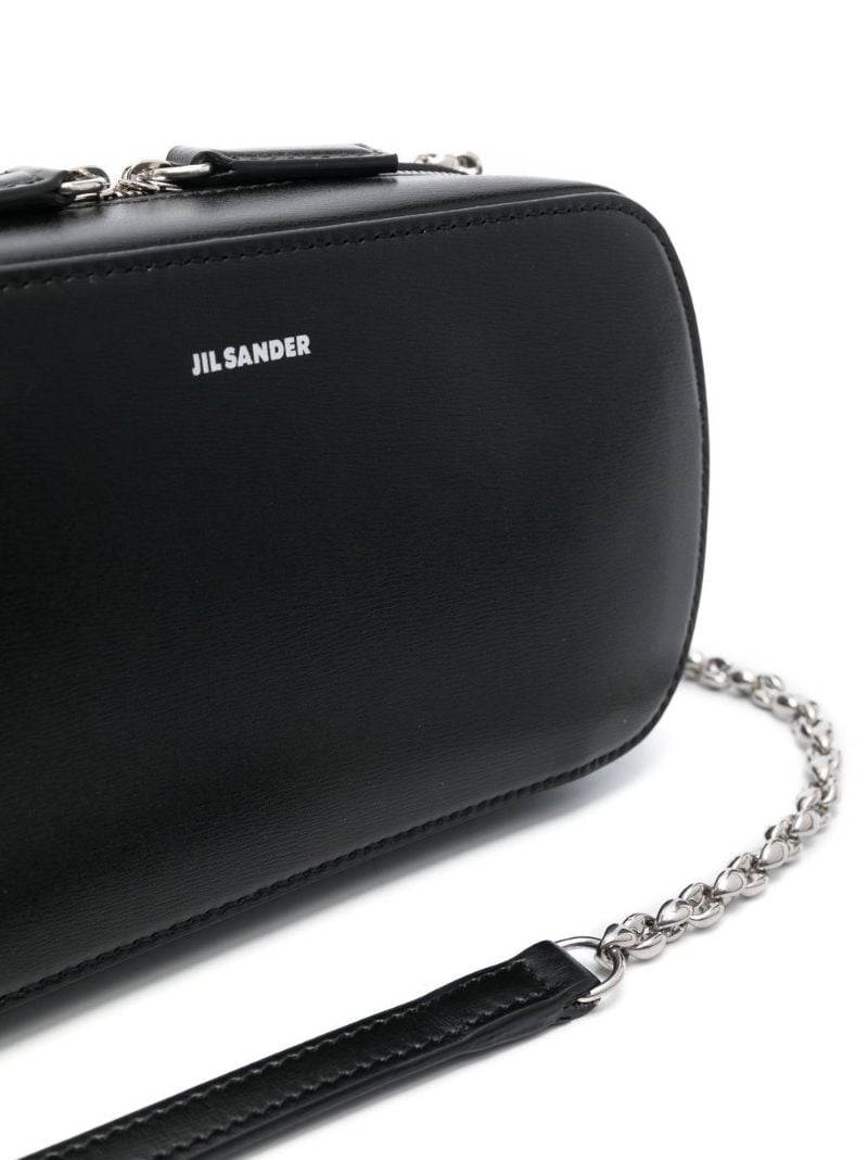 Black Small Leather Cross Body Bag