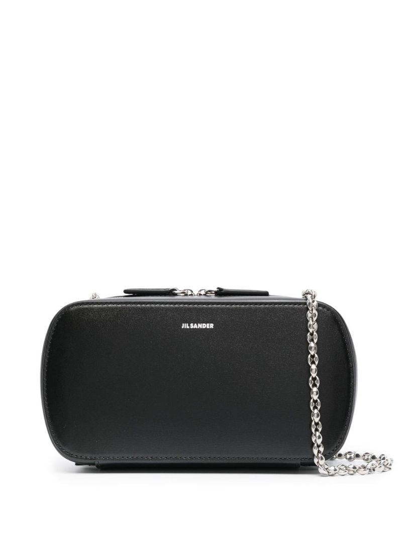 Black Small Leather Cross Body Bag