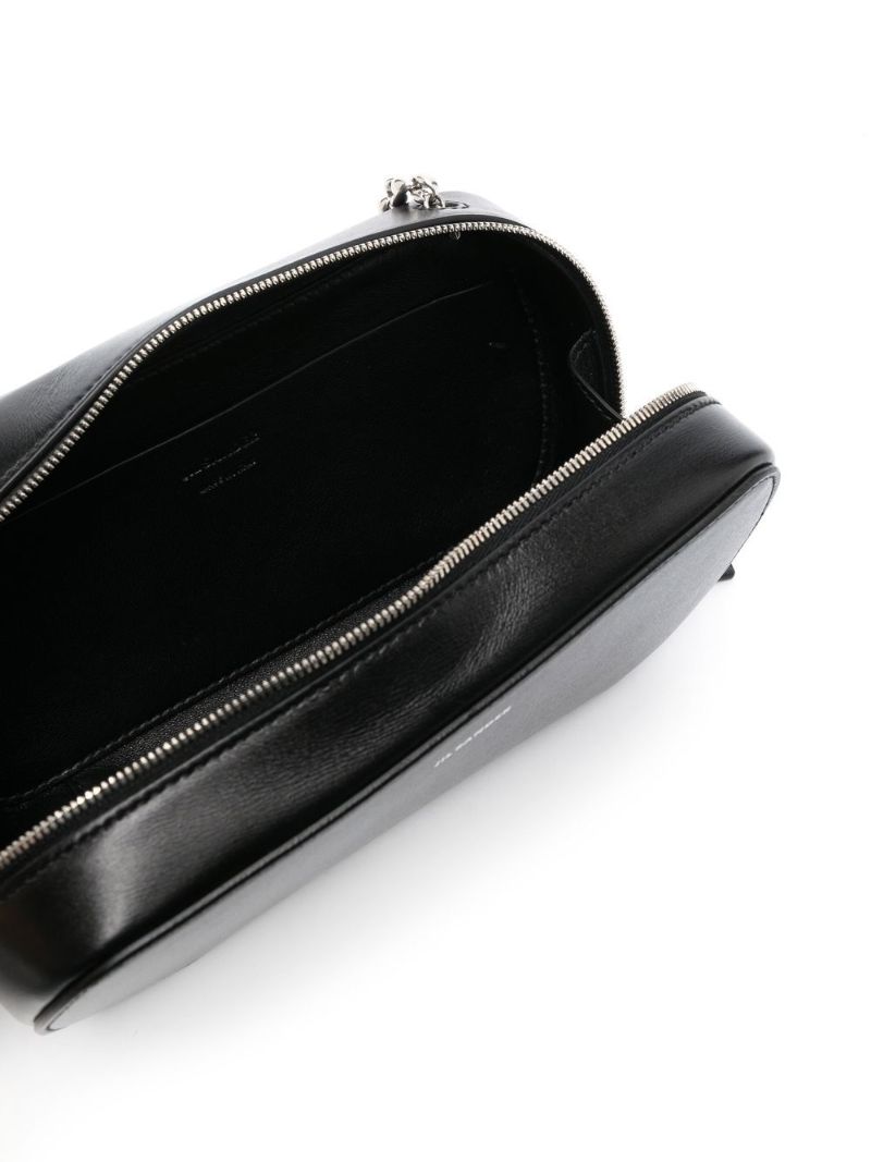 Black Small Leather Cross Body Bag