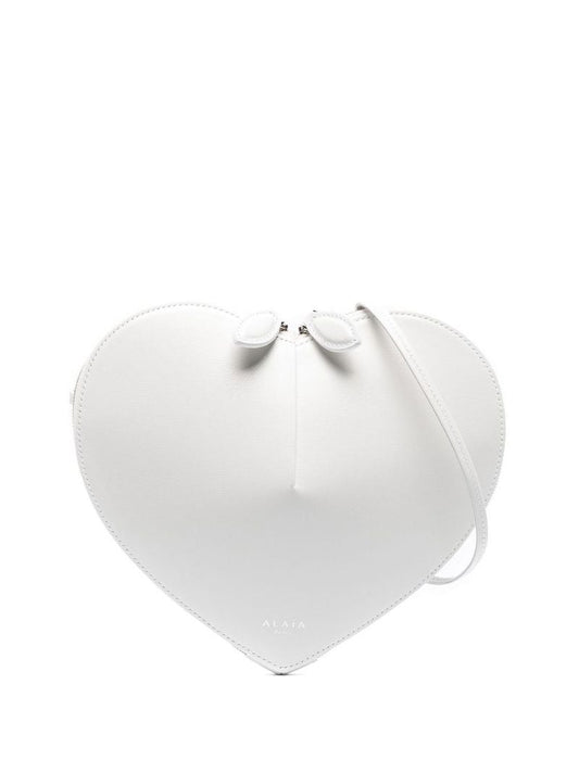 White Le Coeur Leather Cross Body Bag
