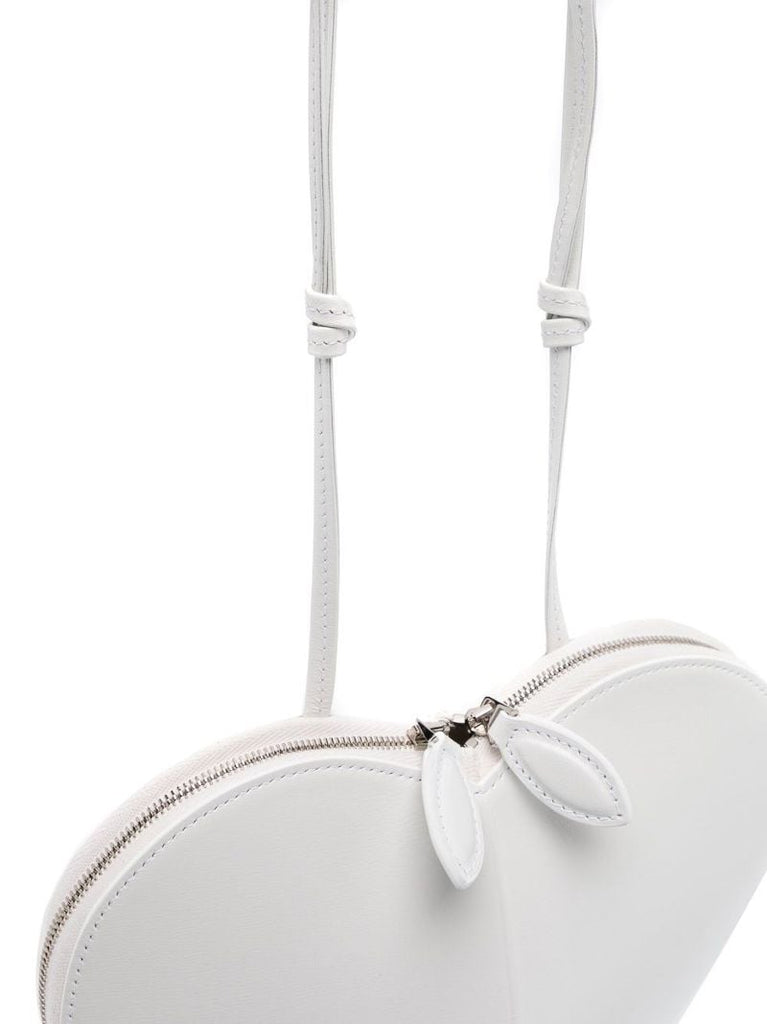 White Le Coeur Leather Cross Body Bag