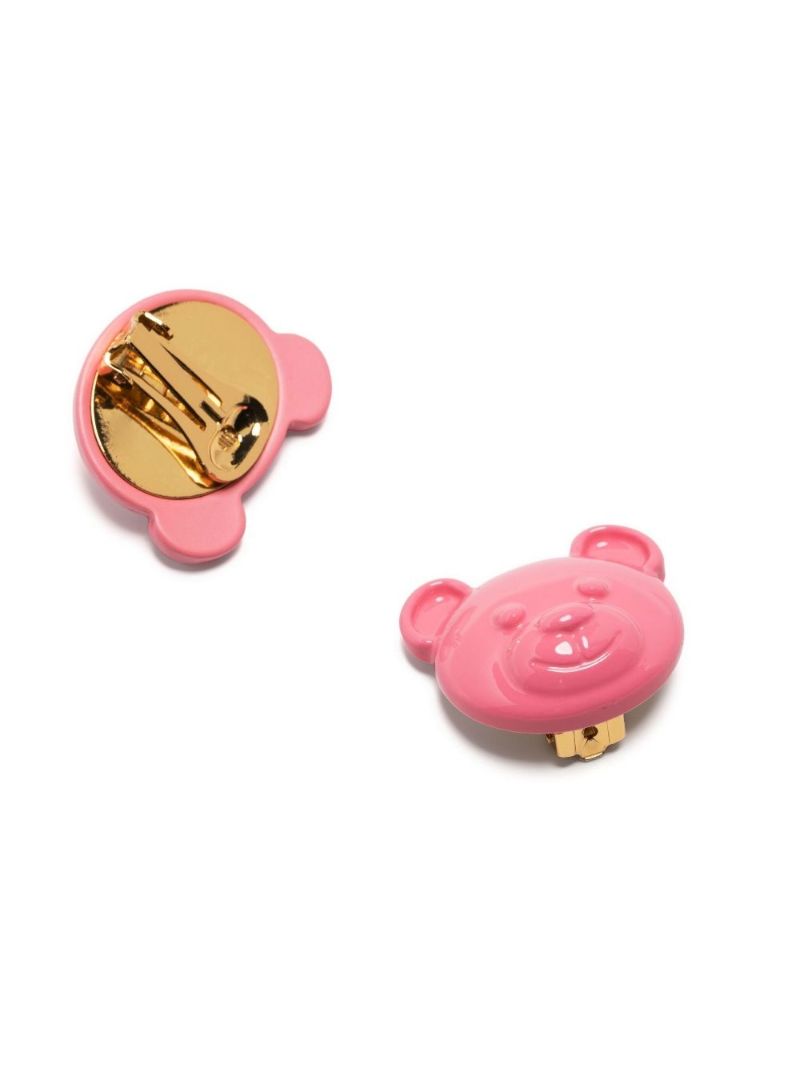 Pink Teddy Bear Stud Earrings