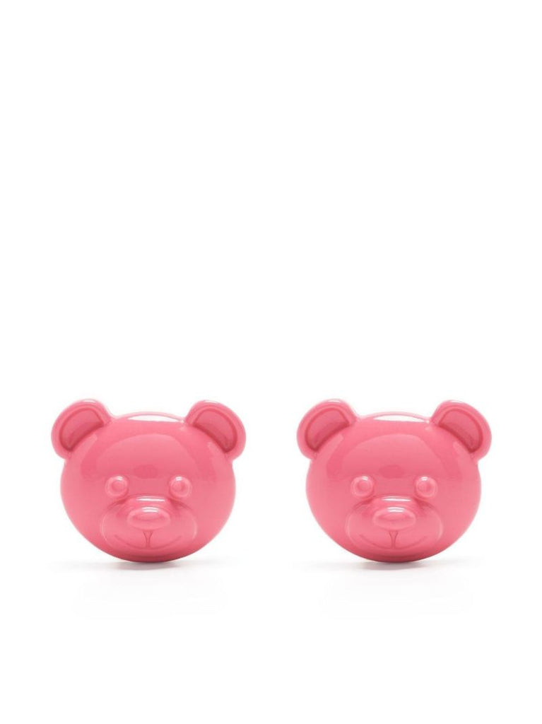 Pink Teddy Bear Stud Earrings