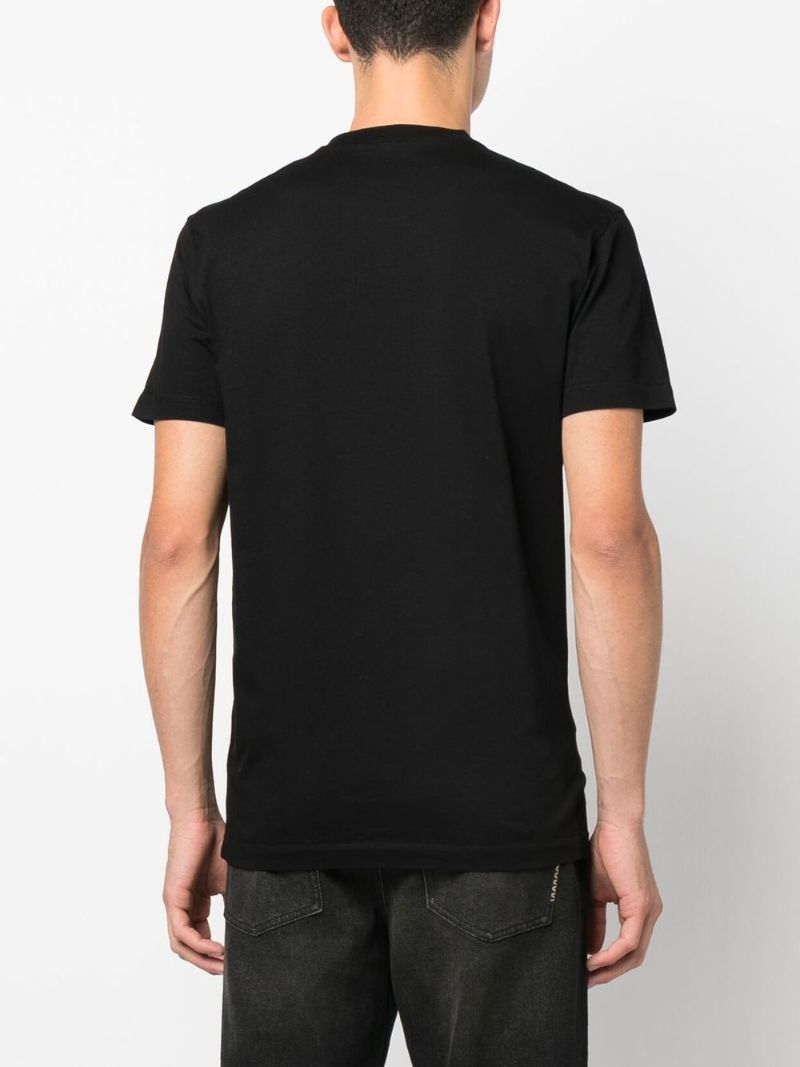 Black Icon Graphic Print T-shirt