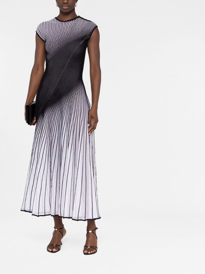 Black Twisted Midi Dress