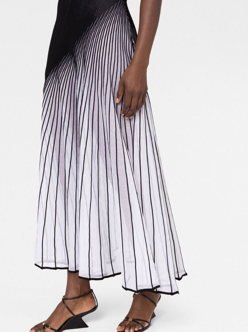 Black Twisted Midi Dress