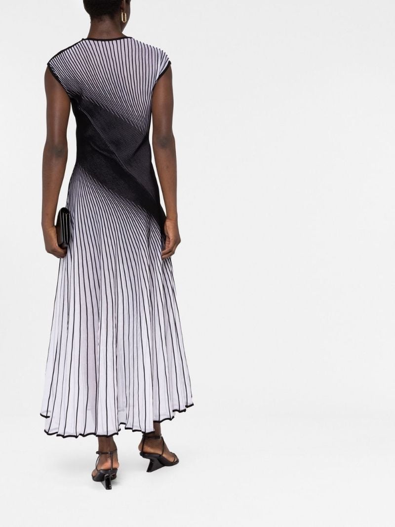 Black Twisted Midi Dress