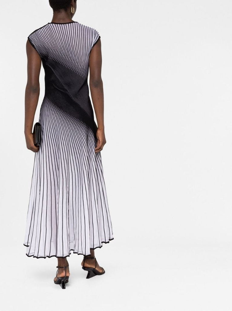 Black Twisted Midi Dress
