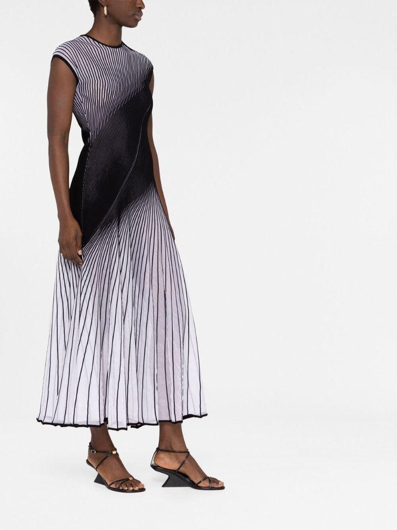 Black Twisted Midi Dress