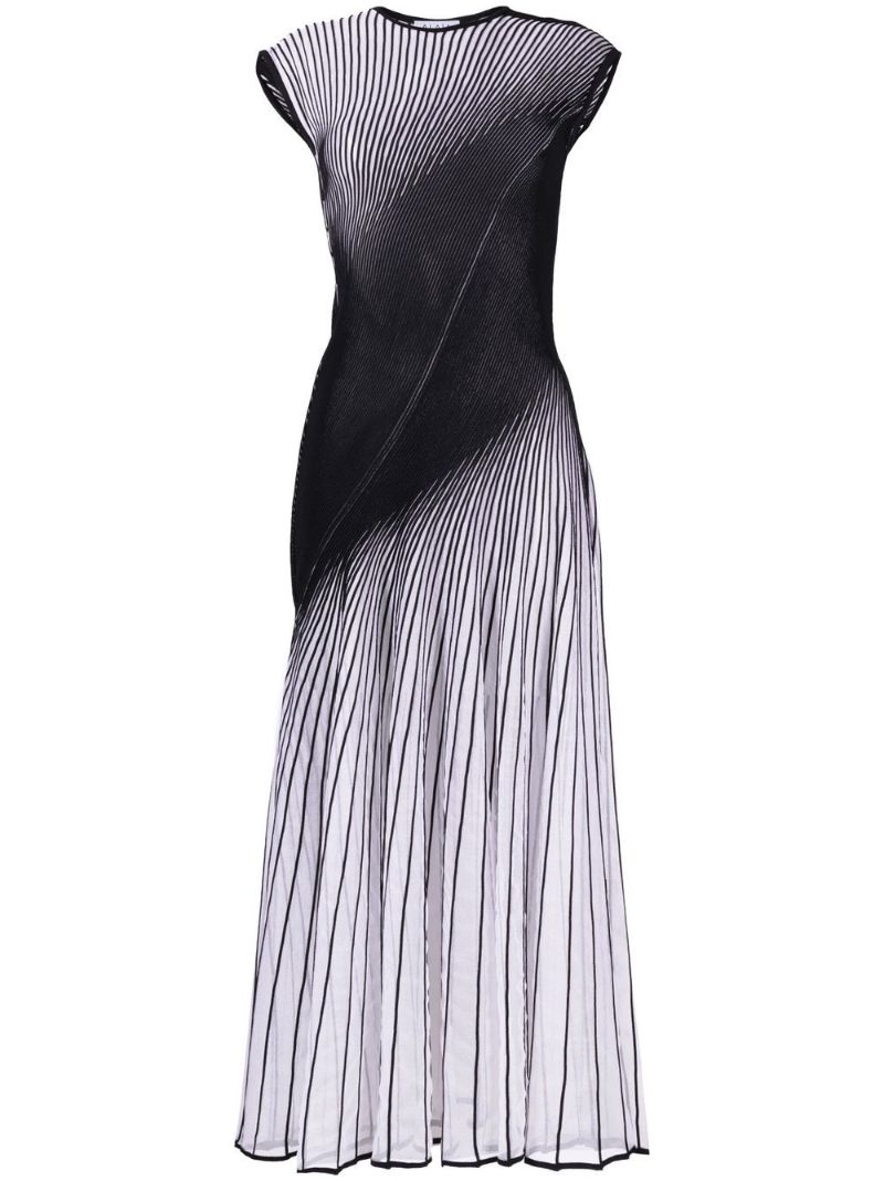 Black Twisted Midi Dress