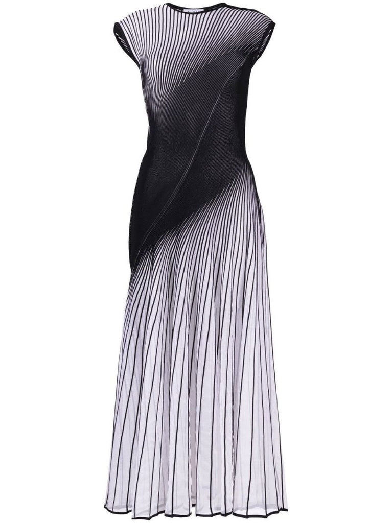 Black Twisted Midi Dress
