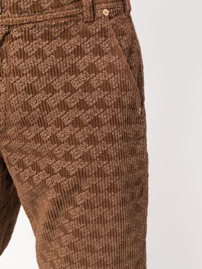 Brown Logo Corduroy Trousers