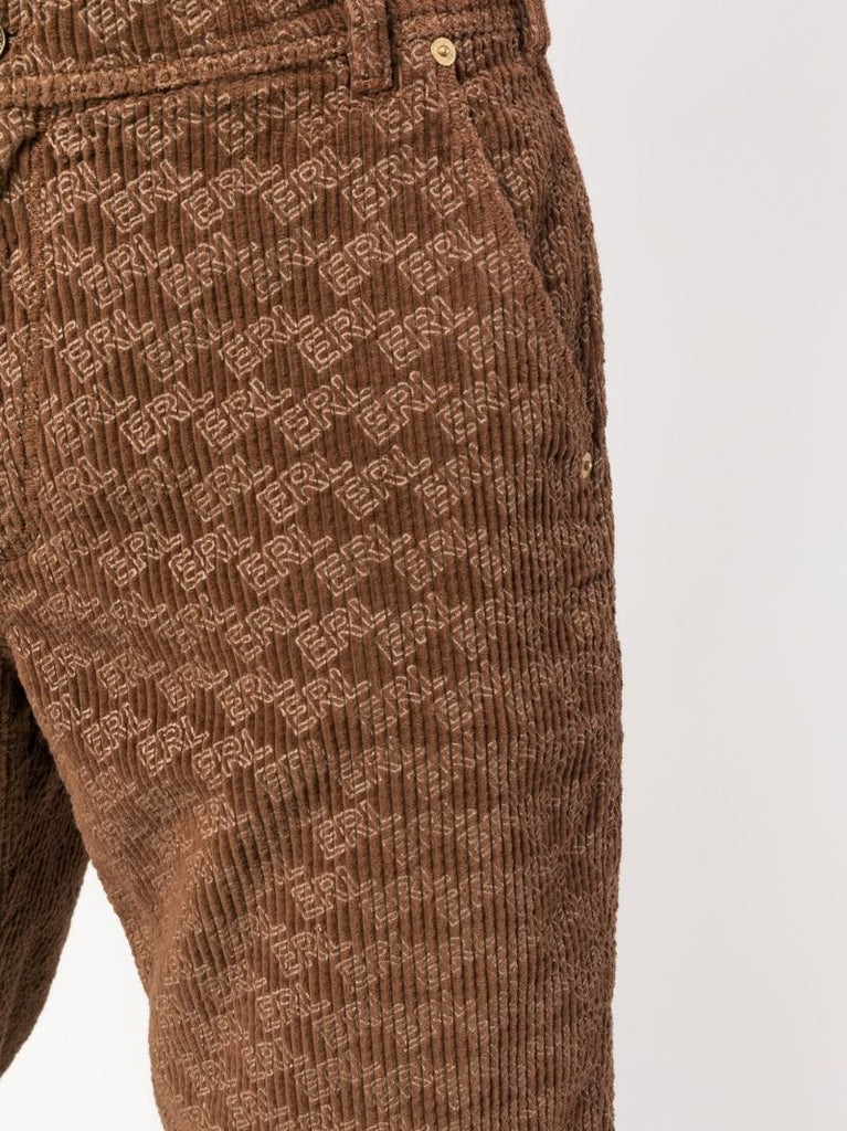 Brown Logo Corduroy Trousers