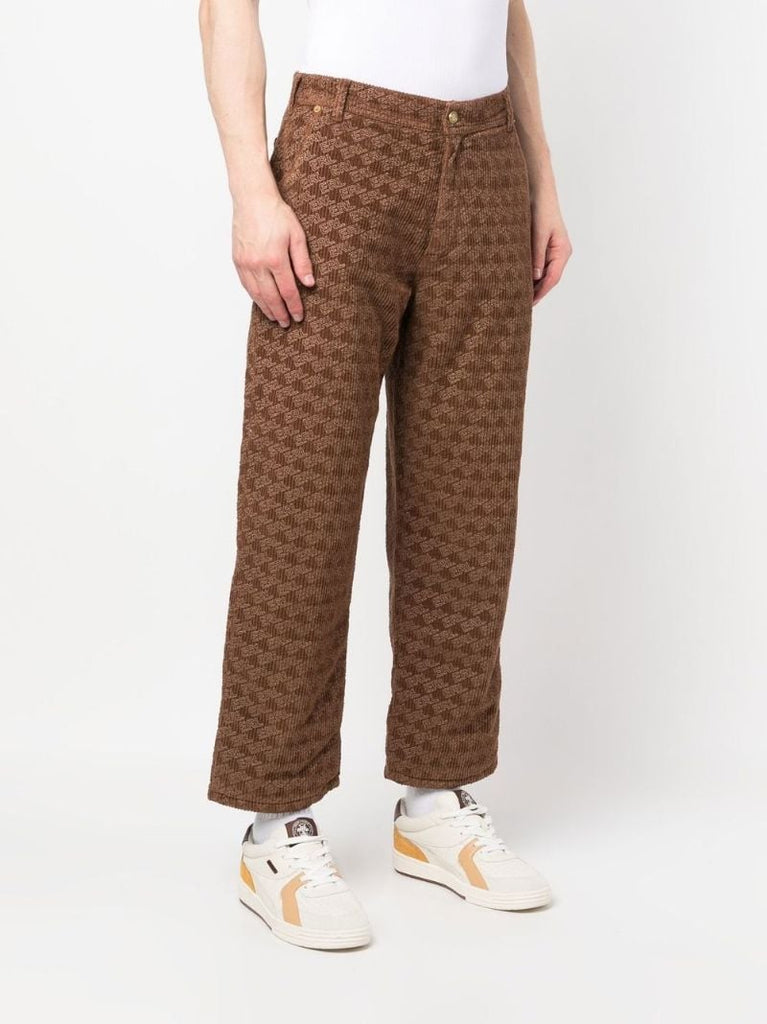 Brown Logo Corduroy Trousers