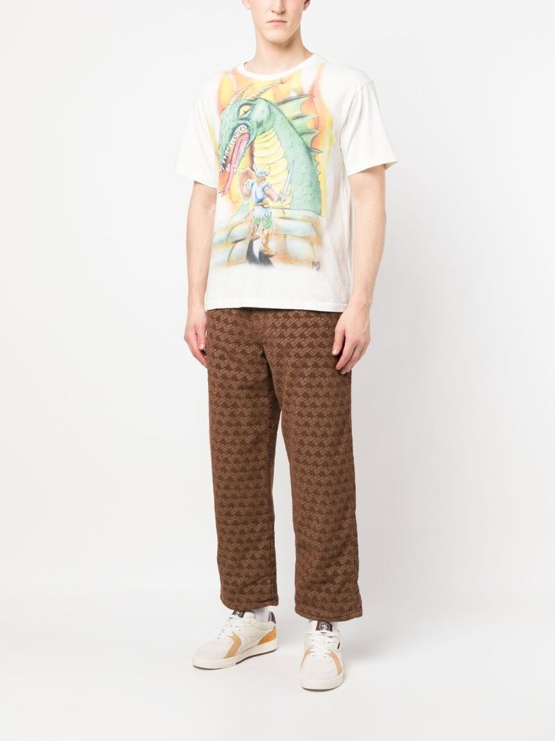 Brown Logo Corduroy Trousers