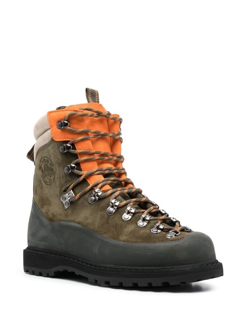 Green Everest Suede Hiking Boots