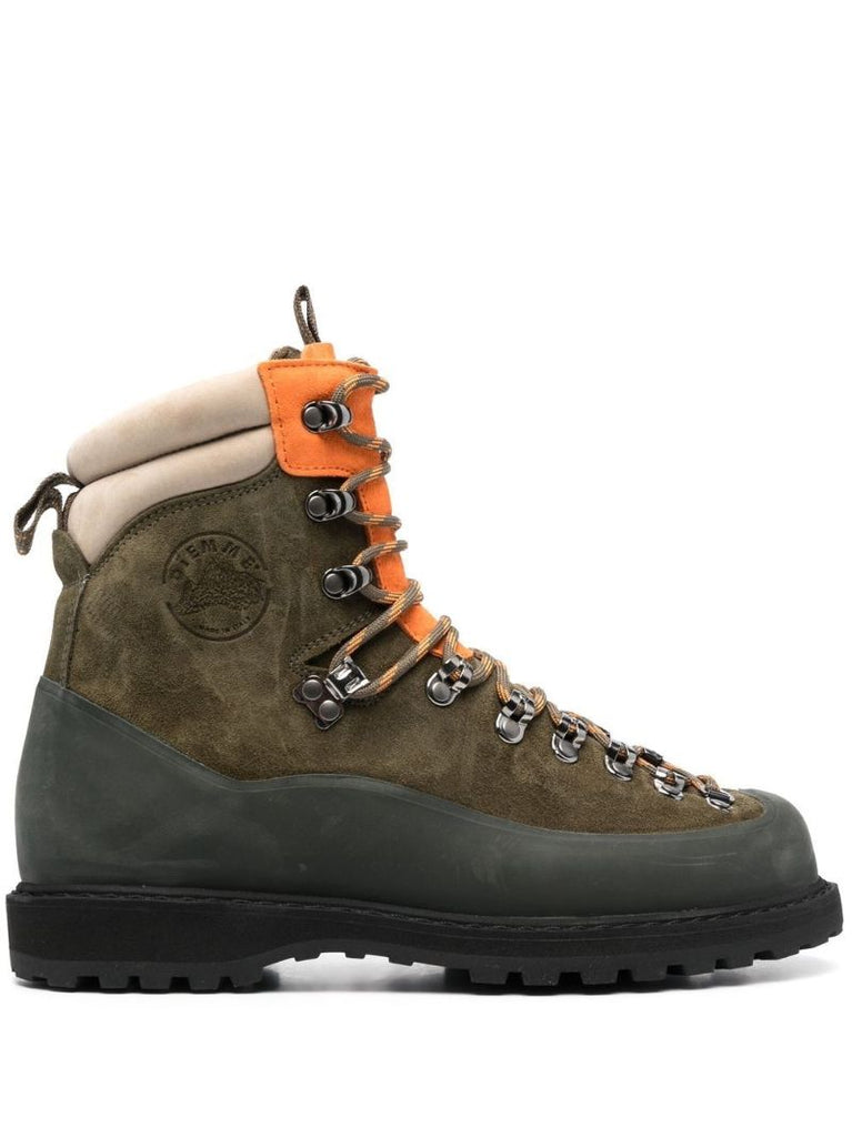 Green Everest Suede Hiking Boots