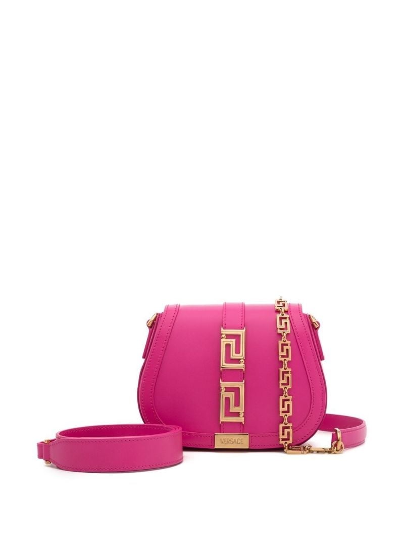 Pink Greca Goddess Shoulder Bag