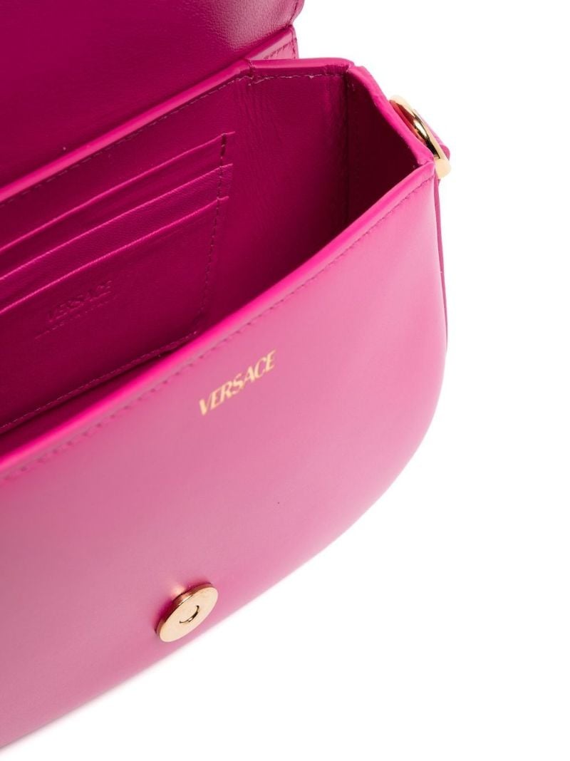 Pink Greca Goddess Shoulder Bag