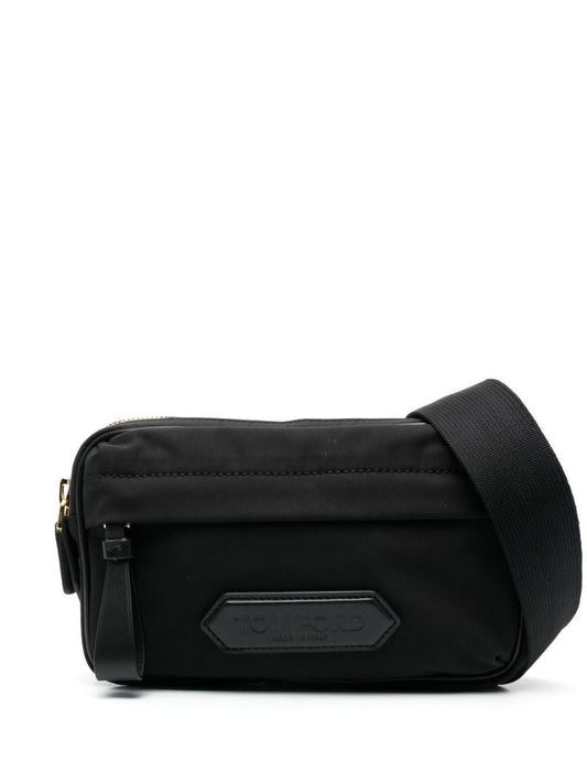 Black Logo Lozenge Cross Body Bag