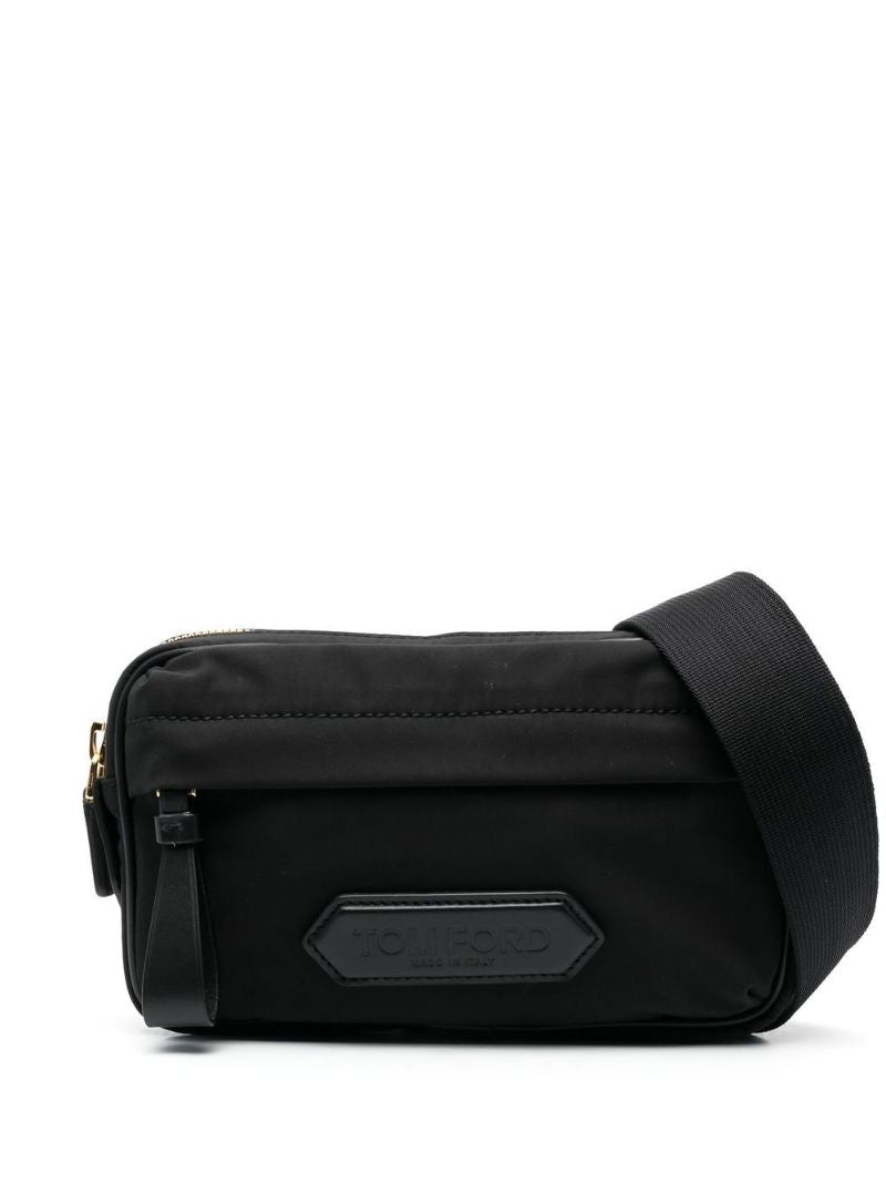 Black Logo Lozenge Cross Body Bag