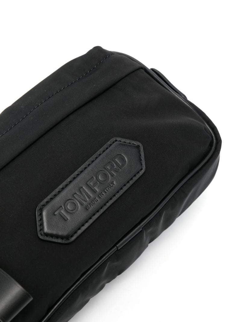 Black Logo Lozenge Cross Body Bag