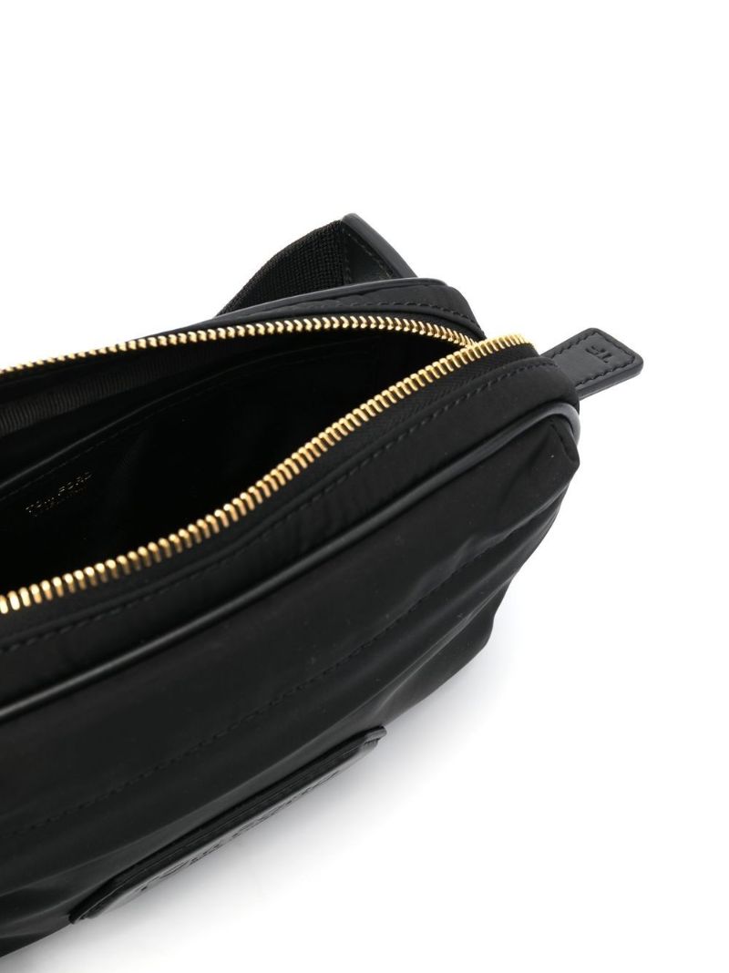 Black Logo Lozenge Cross Body Bag