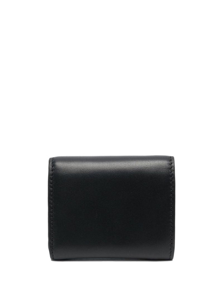 Black Tricolor Fox Leather Wallet