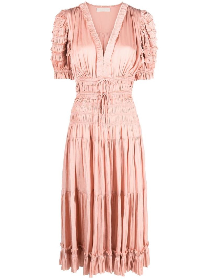 Pink Carine Midi Dress