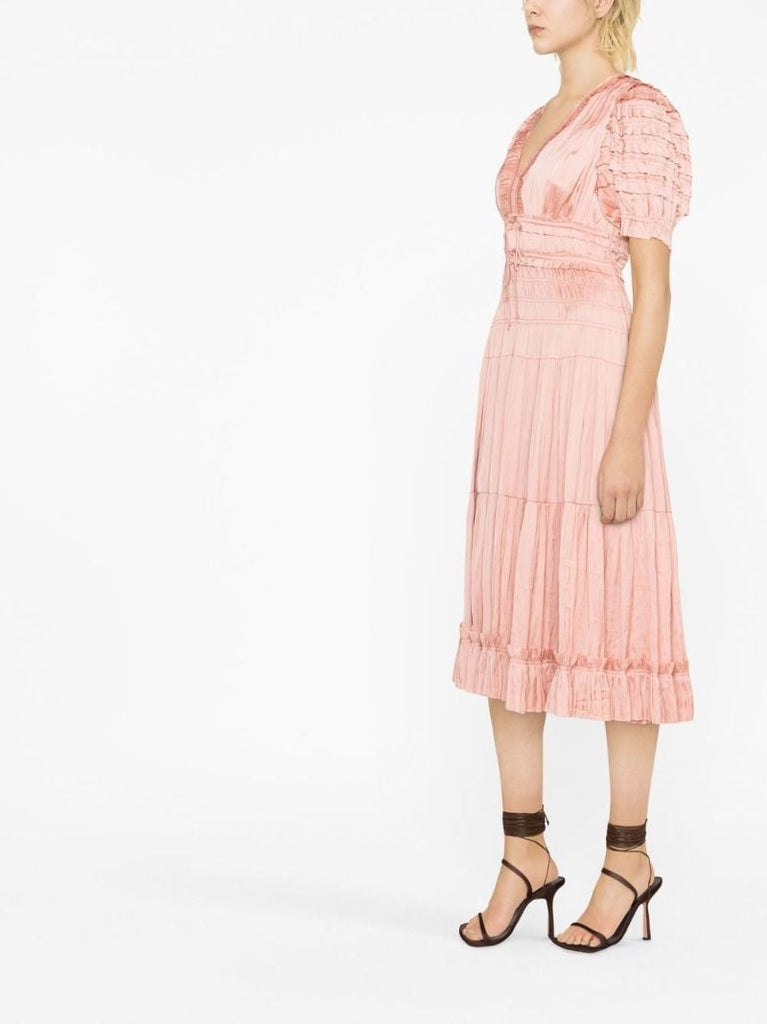 Pink Carine Midi Dress