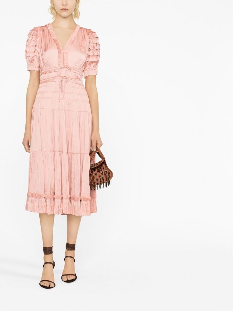 Pink Carine Midi Dress