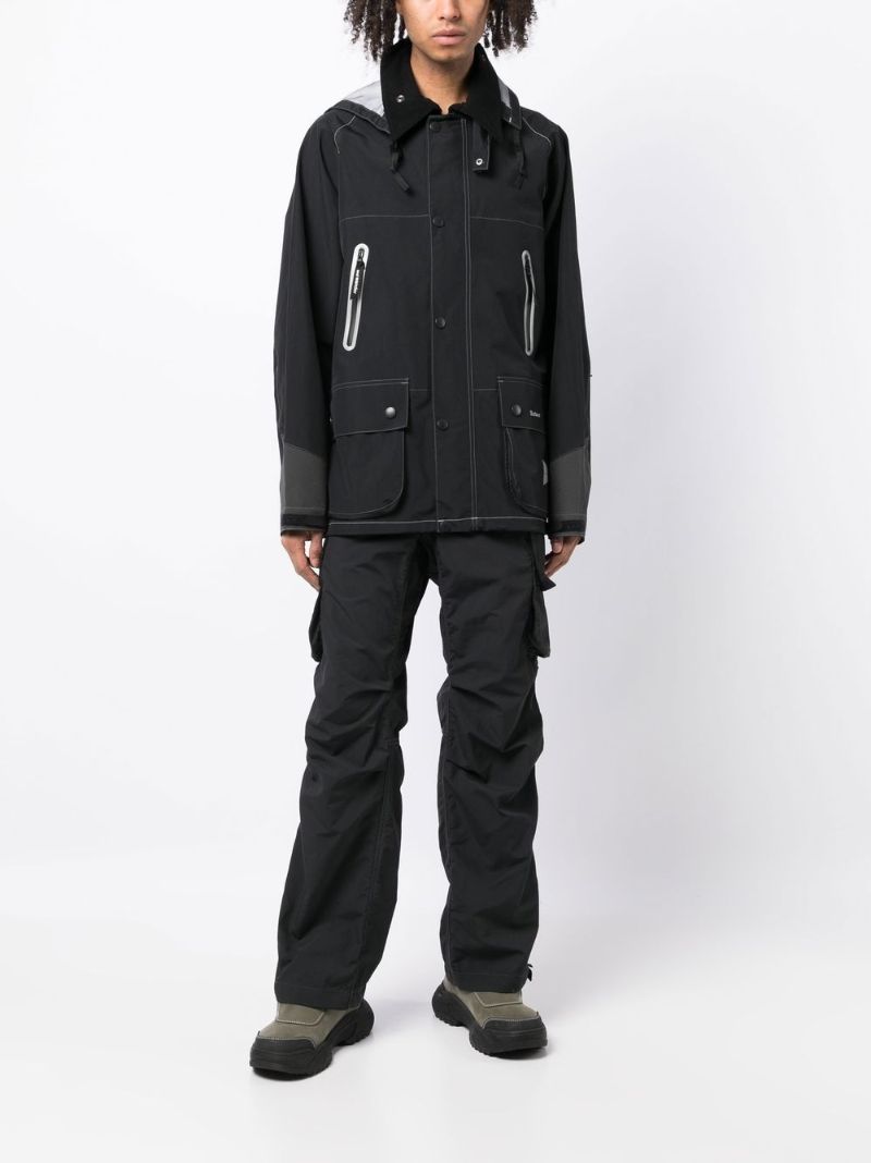 X and Wander Black 3l Hooded Jacket
