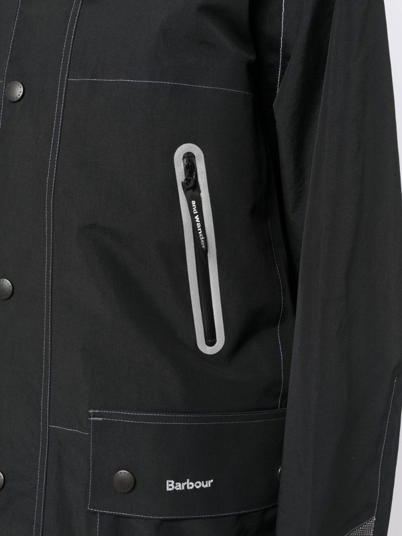 X and Wander Black 3l Hooded Jacket
