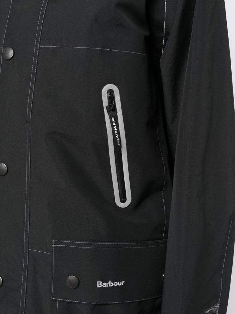 X and Wander Black 3l Hooded Jacket