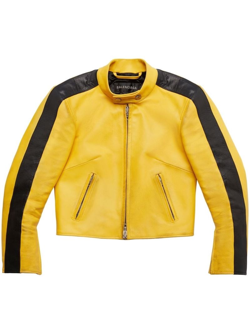 Yellow Shrunk Racer Jacket