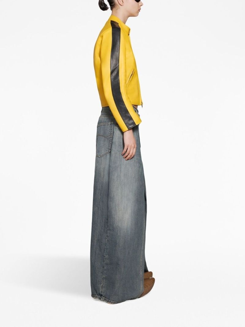 Yellow Shrunk Racer Jacket