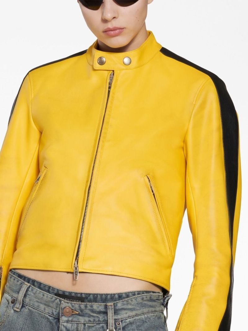 Yellow Shrunk Racer Jacket