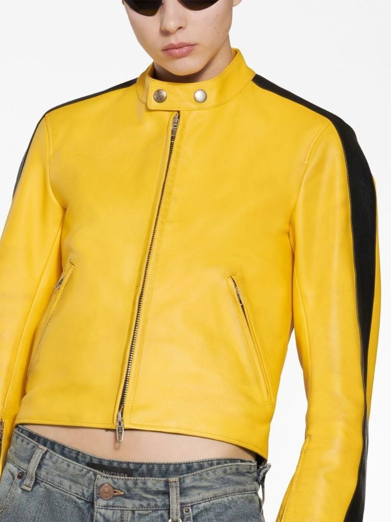 Yellow Shrunk Racer Jacket