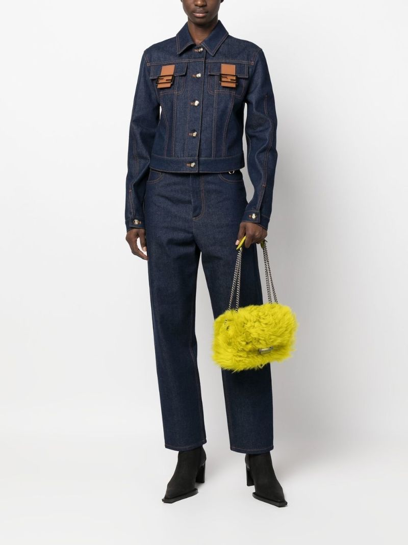 Blue Ff Logo Denim Jacket