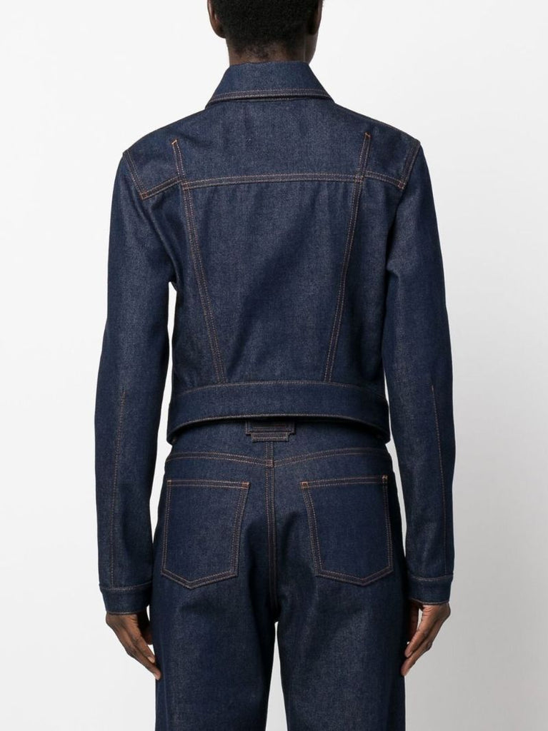 Blue Ff Logo Denim Jacket
