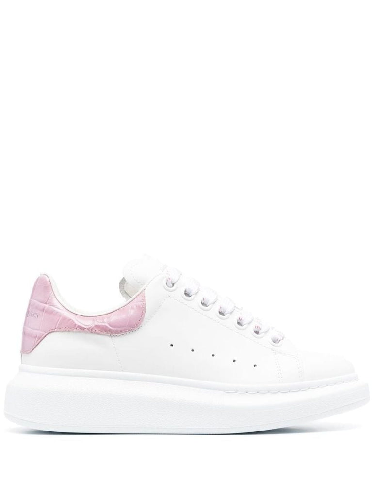 White and Pink Oversized Sneakers